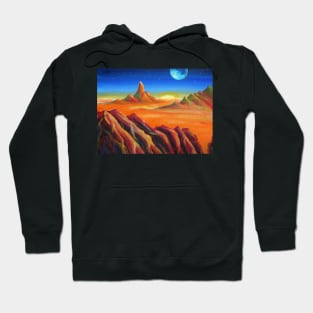 Oil Painting - Landscape of Improbable Colors II 2008 Hoodie